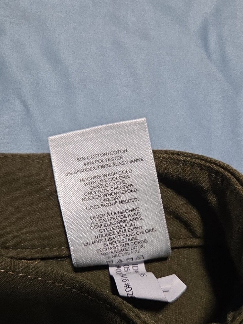 Express Olive Buttoned Mini Skirt - Picture 5 of 5